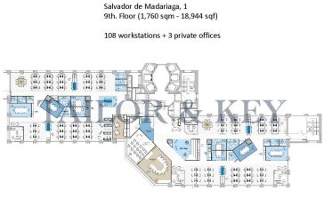 oficina en alquiler en Guindalera (Distrito Salamanca. Madrid Capital) por 16.280 €