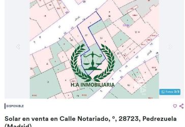 terreno en venta en Pedrezuela por 85.100 €